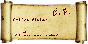 Czifra Vivien névjegykártya