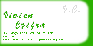 vivien czifra business card